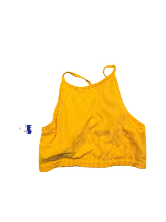 JoyLab Tops - JoyLab Yellow Ribbed Cropped Tank